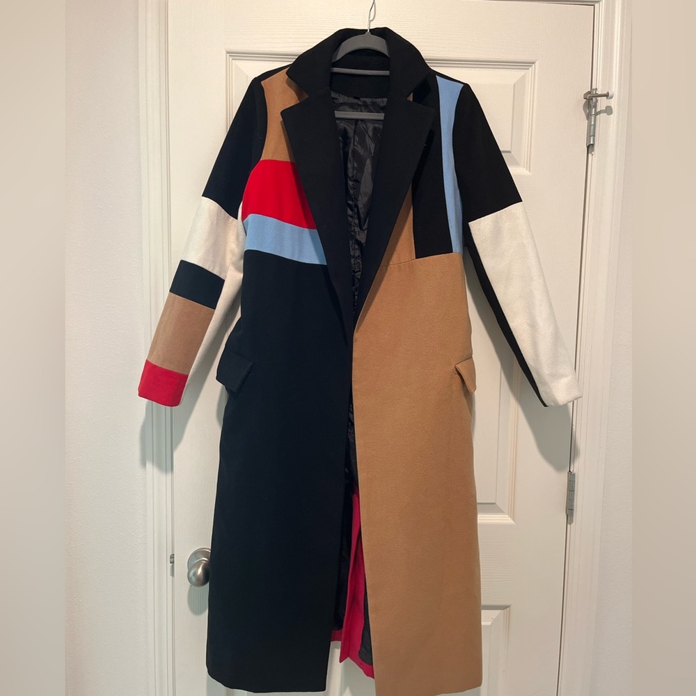 COLOR BLOCK COAT